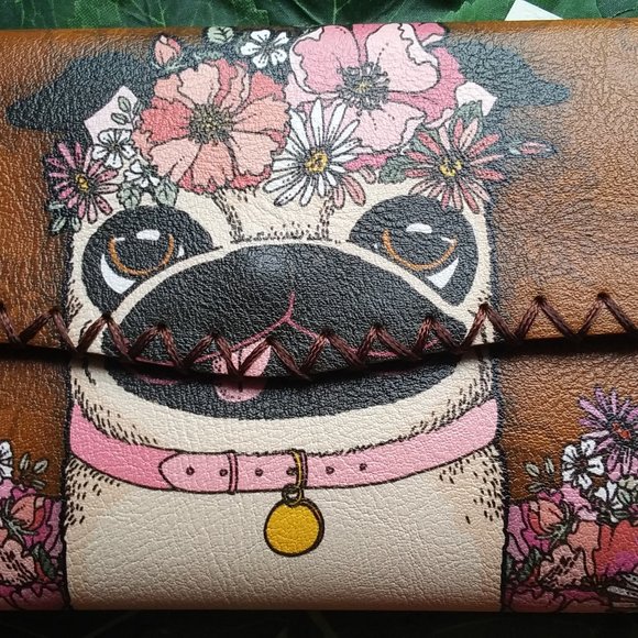 "Perky Pug" wallet - Picture 3 of 4
